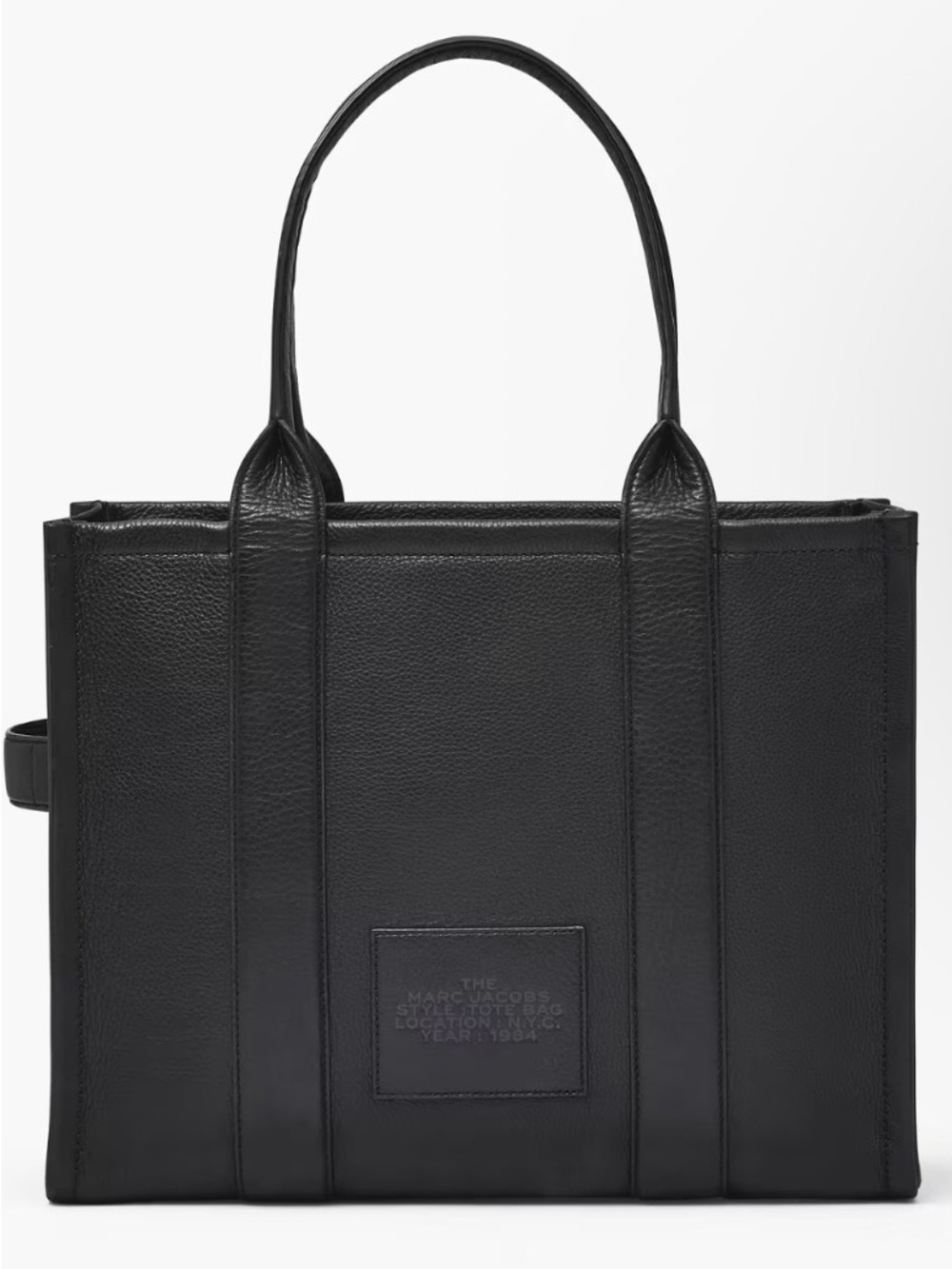Marc Jacobs Black Leather Tote Bag MEDIUM - Picture 2 of 7